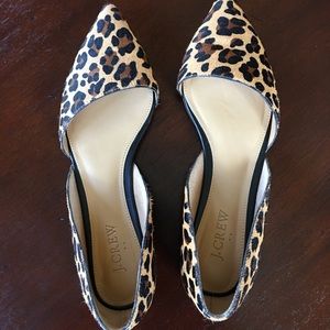 J Crew Zoe calf hair d'Orsay flats